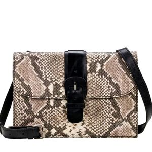 Patricia Nash Tauriana Leather Crossbody Organizer Python Leather